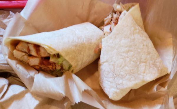 BBQ chicken wrap