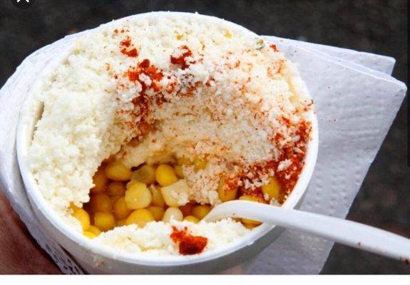 Mexican street corn ( Esquite)