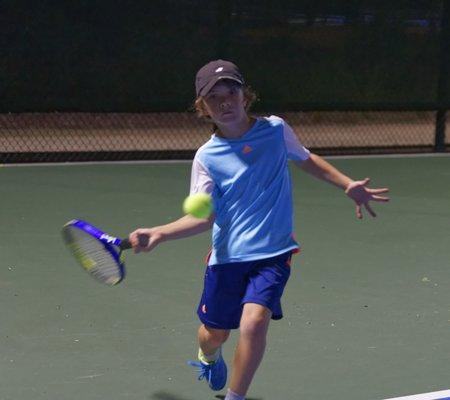 Alex (9) playing at the Orange County Great Park.