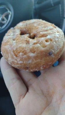 Glazed blueberry doughnut