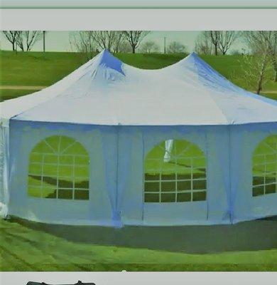 Octagonal Event tent for weddings/or any nice event.