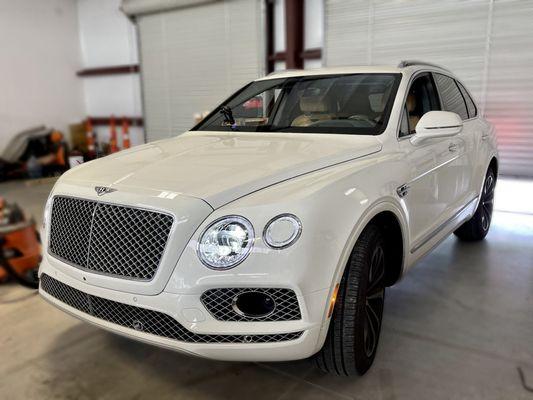 Bentley rock chip repair. No matter the car all rock chips are only $55. We work with insurance!