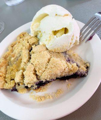 Blueberry Crumble Pie