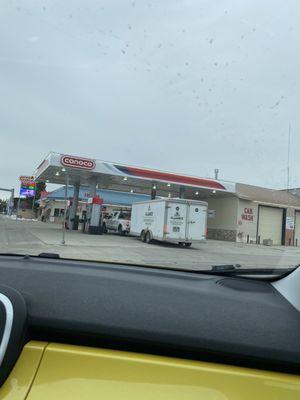 Filling up before entering Yellowstone 4-26-22