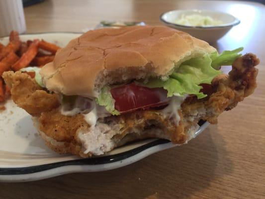 Indiana is famous for Breaded Pork Tenderloin. I am pretty sure this is the best I ever tasted, and I grew up in Indianapolis.