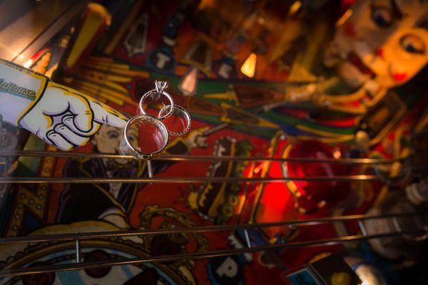 rings on the pinball machines