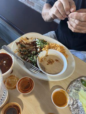 Barbacoa platter