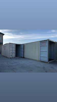 Containers places side by side.