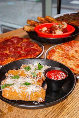 Food Spread at Highline Pizza Bar