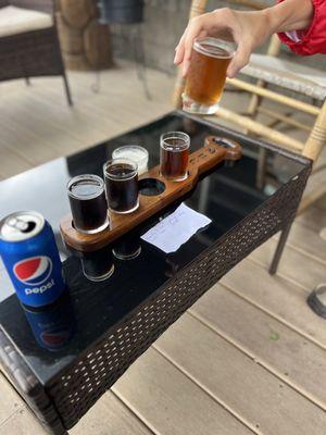 Flight of Montello Brewing Company