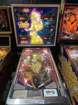 Dolly Parton pinball machine.  Not necessarily my favorite but a machine that plays very well for its age.