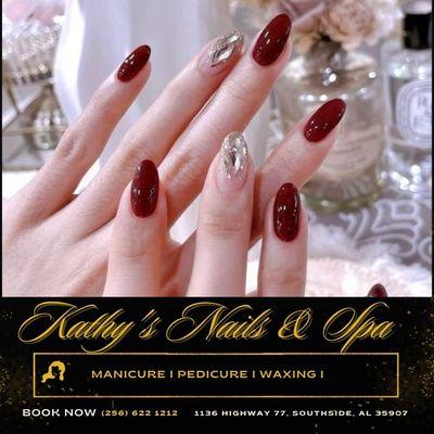 Kathy's Nails & Spa
 Check our list of services and pricing, and schedule an appointment!