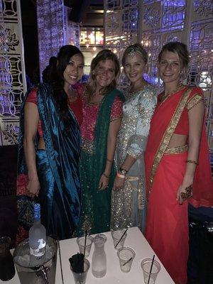 The owners of this shop are amazing. They helped me pick out the perfect dress (light blue dress in the picture) for an Indian wedding.