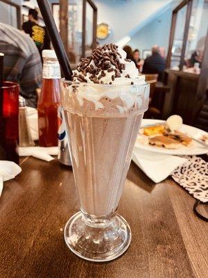 Chocolate milk shake