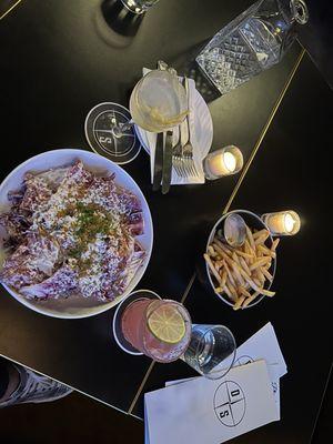 Chicory Caesar and fries