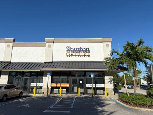 Storefront at Stanton Optical Store Davie FL 33328