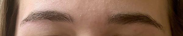 My daughter's brows