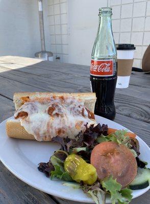 Meatball Sub and a Coke