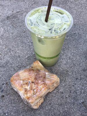 matcha latte + apple cloud