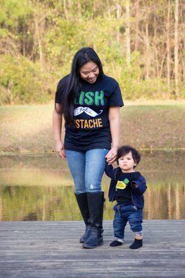 St Patrick's day photoshoot with the little one