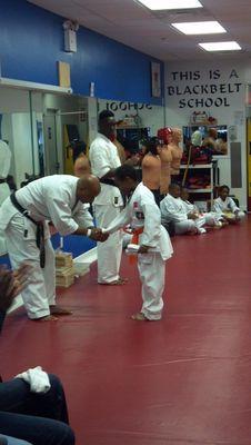 Orange belt promotion