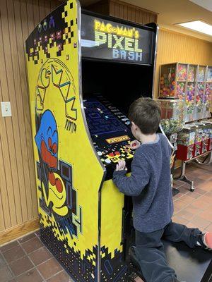 Old school games in arcade.