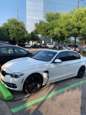 BMW 330e w/ 35% tint and 15% sun strip