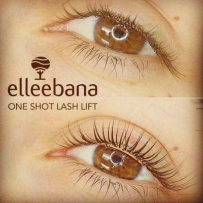 Lash lifting and Tinting by Elleebana product.