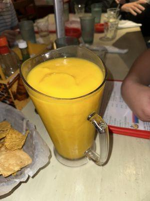 Blended mango margarita