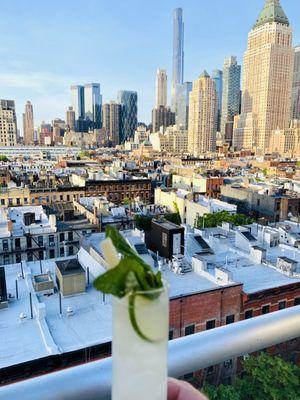 Cocktail and view