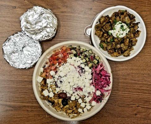 Build a bowl w/lemon herb potatoes