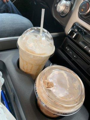 Caramel Badger Freeze & Almond Milk Turtle Badger Freeze