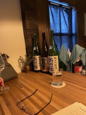 Great sake choices