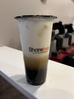 Wintermelon with fresh milk & small boba pearls