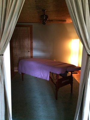 The Massage Studio.  Get ready to relax deeply...