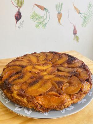 Peach Upside-Down Cake, best ever!