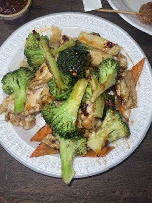 This is a Pt chicken broccoli