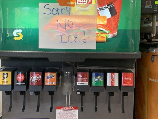 No ice!