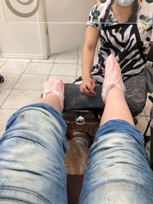 Lavender pedicure