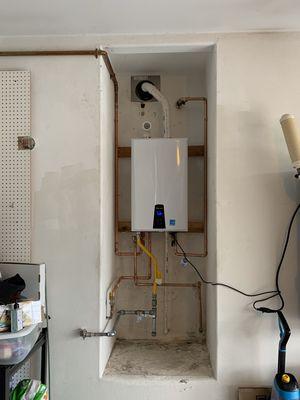 Navien Tankless install in Camarillo