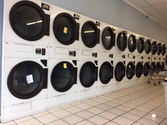 Every dryer with a paper stuck on the door is an out of order sign.