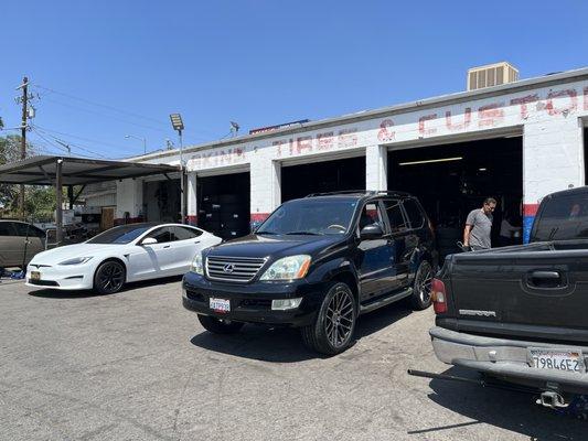 New set of tires on a GX470 Lexus truck