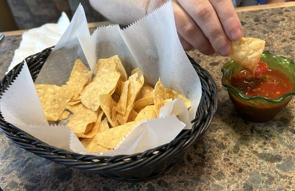 Complimentary Chips and Salsa