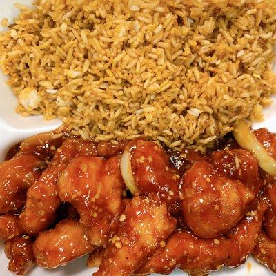 Honey Garlic Chicken Dinner Combo