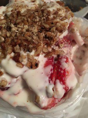 Fresas con crema