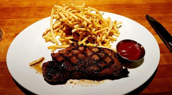 Steak and chips