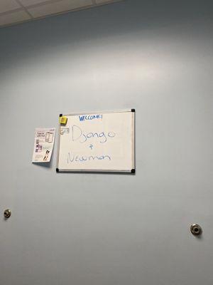 Welcome message on board for our babies