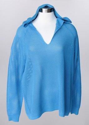 Keren Hart Mesh Hoodie - so fun for the Summer.  Available in White, Black, and Lake Blue