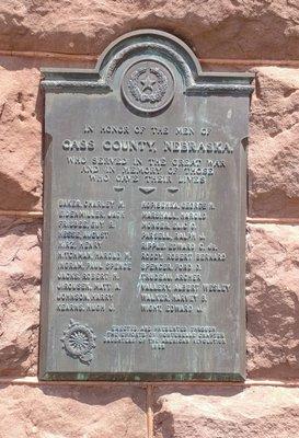 Cass County Veterans’ Memorial Wall, Plattsmouth NE