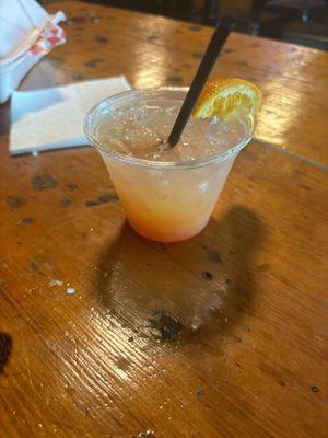 Tequila sunrise. $4 wells drinks 6pm-pm